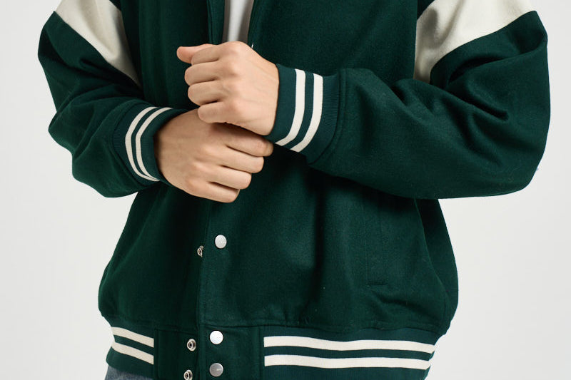 Bomber uomo con colletto verde JAPX 142F AUTRY 
