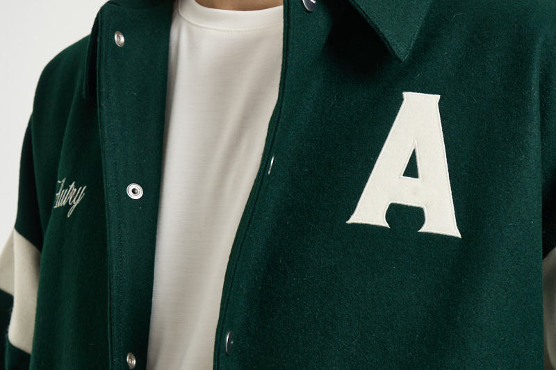 Bomber uomo con colletto verde JAPX 142F AUTRY 