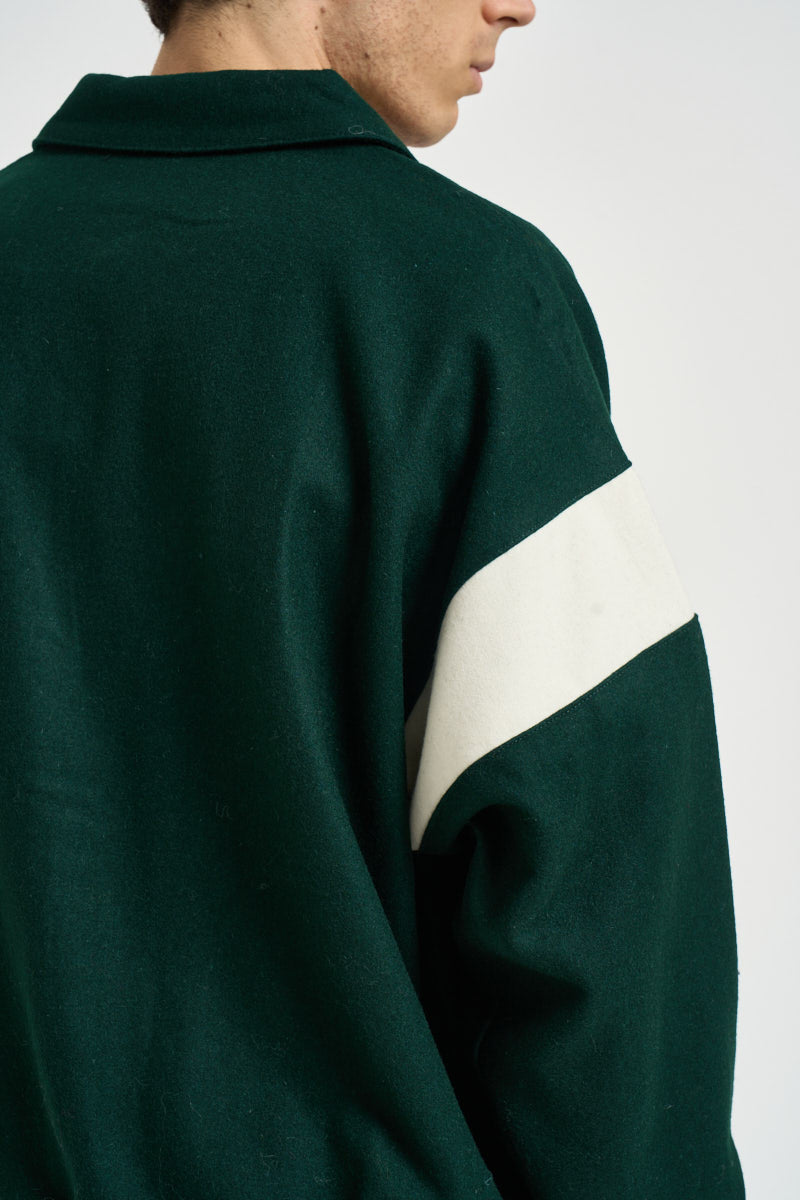 Bomber uomo con colletto verde JAPX 142F AUTRY 