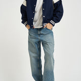 Bomber uomo con colletto blu navy JAPX 142T AUTRY 