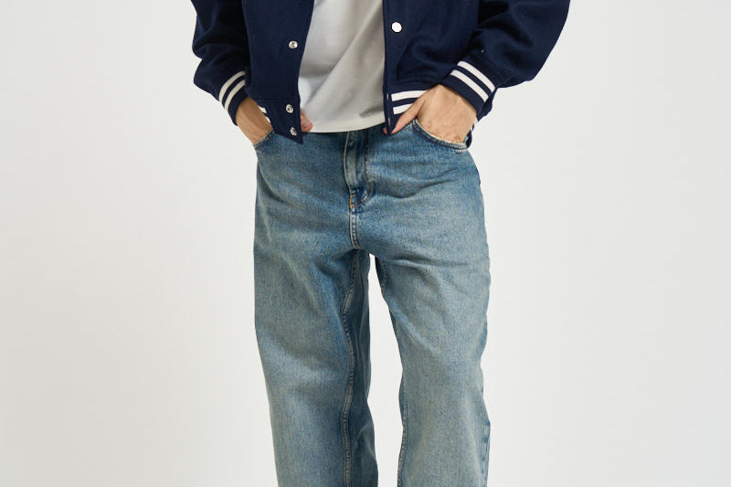 Bomber uomo con colletto blu navy JAPX 142T AUTRY 