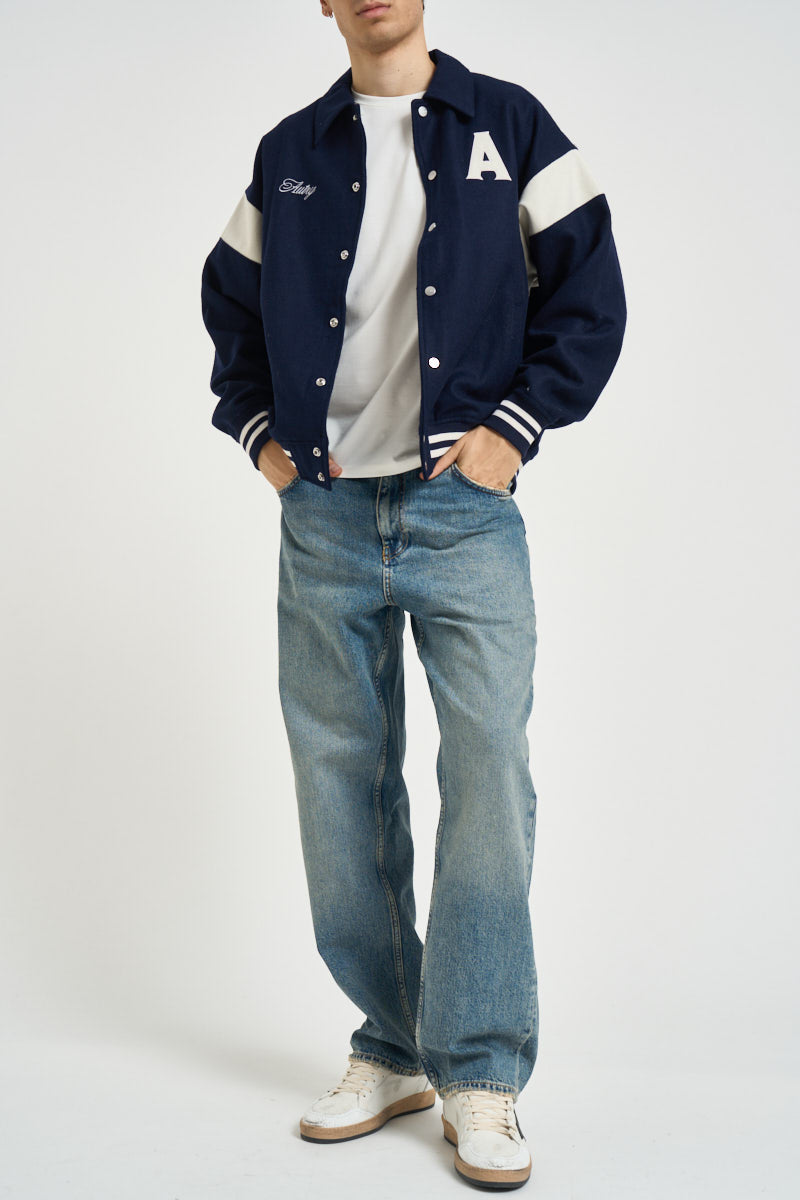 Bomber uomo con colletto blu navy JAPX 142T AUTRY 