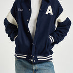 Bomber uomo con colletto blu navy JAPX 142T AUTRY 