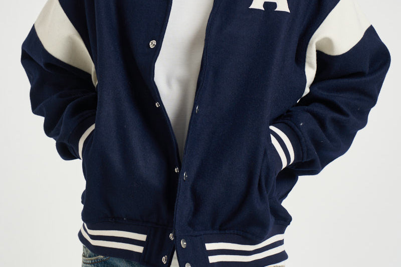 Bomber uomo con colletto blu navy JAPX 142T AUTRY 