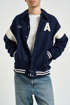 Bomber uomo con colletto blu navy JAPX 142T AUTRY 