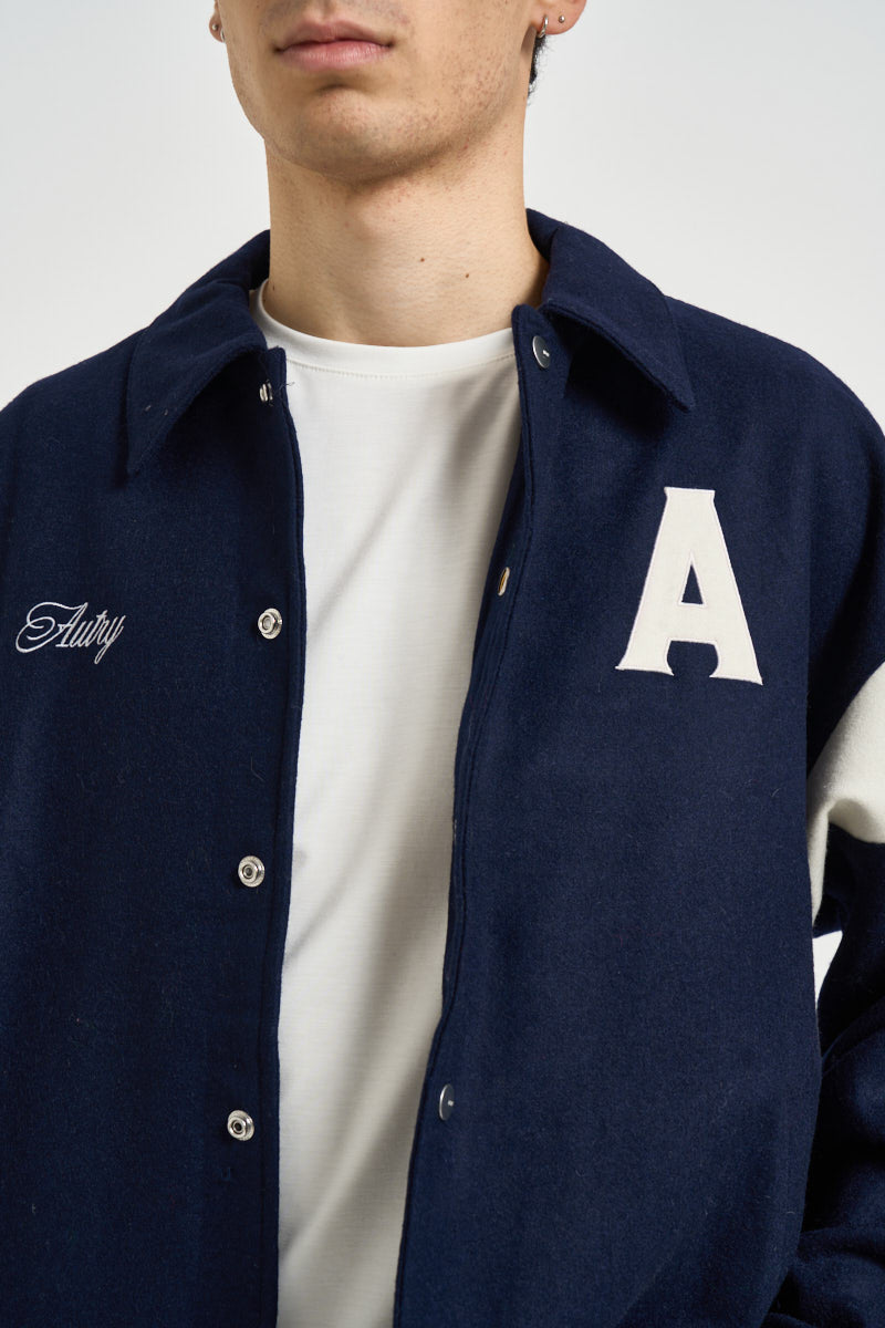 Bomber uomo con colletto blu navy JAPX 142T AUTRY 