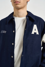 Bomber uomo con colletto blu navy JAPX 142T AUTRY 