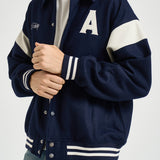 Bomber uomo con colletto blu navy JAPX 142T AUTRY 