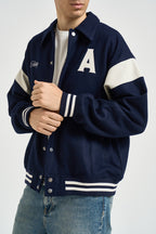 Bomber uomo con colletto blu navy JAPX 142T AUTRY 
