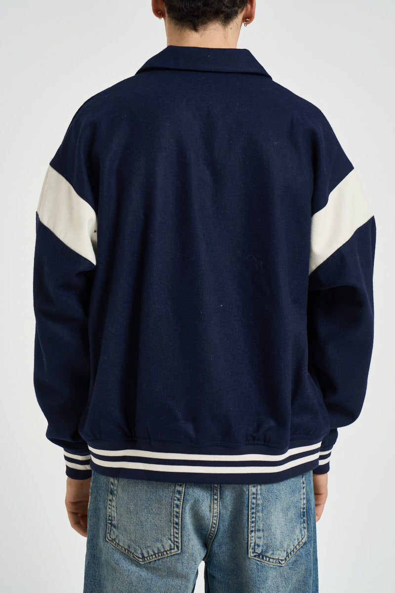 Bomber uomo con colletto blu navy JAPX 142T AUTRY 