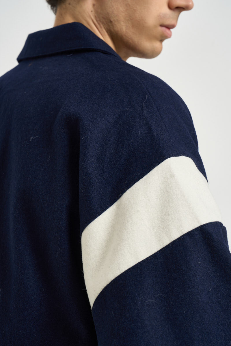 Bomber uomo con colletto blu navy JAPX 142T AUTRY 