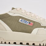 Sneakers uomo Wildpace in suede beige e verde LDLM CO03 AUTRY 