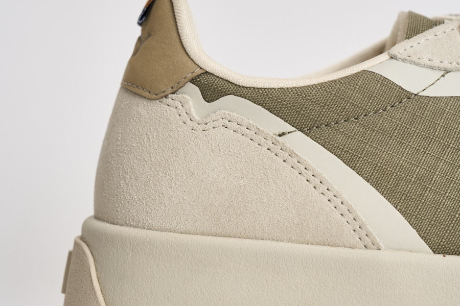 Sneakers uomo Wildpace in suede beige e verde LDLM CO03 AUTRY 
