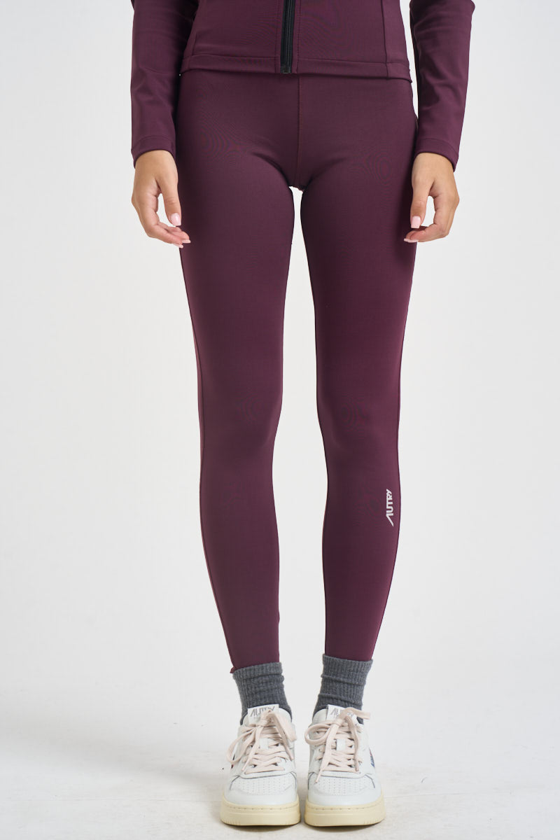 Leggings donna vita alta magenta LGPW 141E AUTRY 