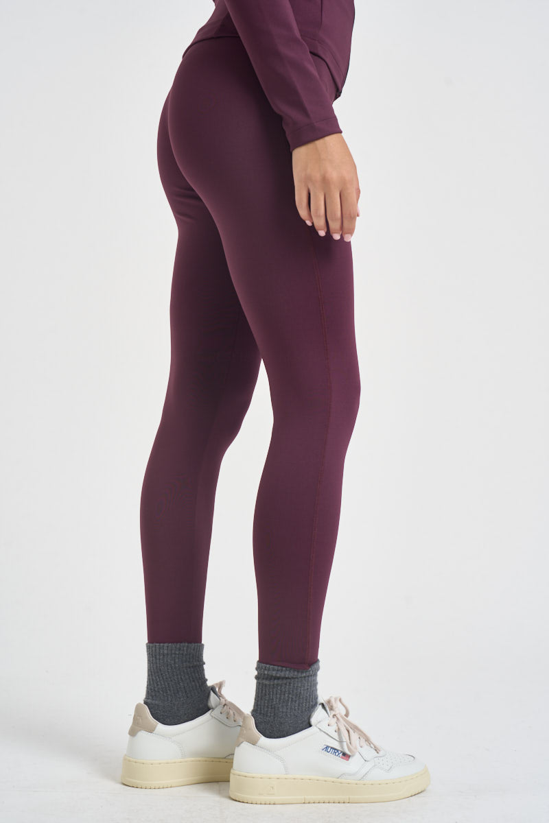 Leggings donna vita alta magenta LGPW 141E AUTRY 