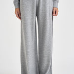 Pantaloni donna in maglia grigio mélange PAPW 150D AUTRY 