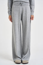 Pantaloni donna in maglia grigio mélange PAPW 150D AUTRY 