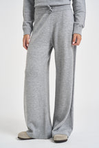 Pantaloni donna in maglia grigio mélange PAPW 150D AUTRY 