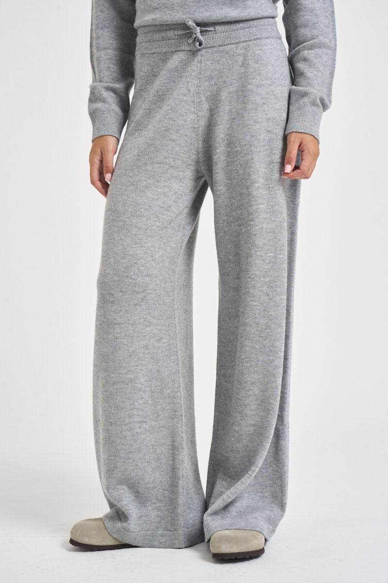 Pantaloni donna in maglia grigio mélange PAPW 150D AUTRY 