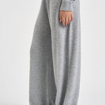 Pantaloni donna in maglia grigio mélange PAPW 150D AUTRY 
