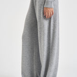 Pantaloni donna in maglia grigio mélange PAPW 150D AUTRY 