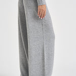 Pantaloni donna in maglia grigio mélange PAPW 150D AUTRY 