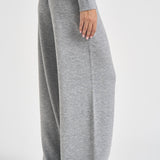 Pantaloni donna in maglia grigio mélange PAPW 150D AUTRY 