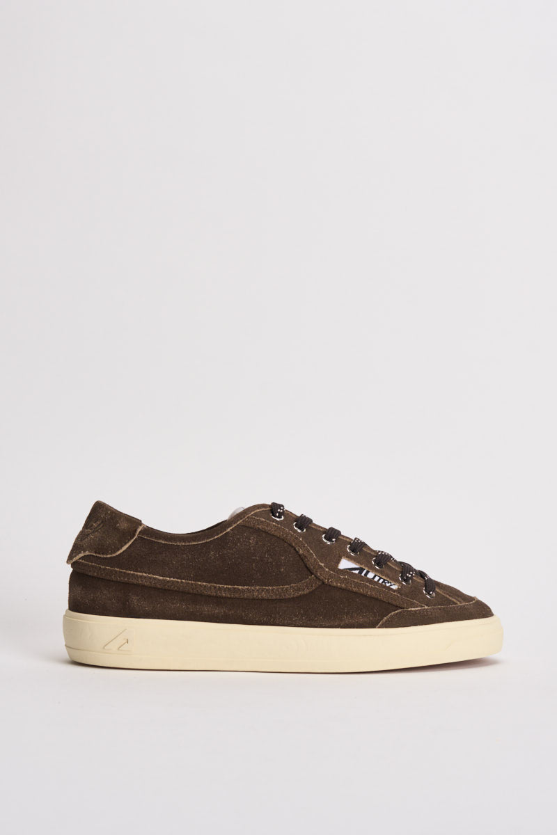 Sneakers uomo Windscape low in suede marrone SCLM KQ02 AUTRY 