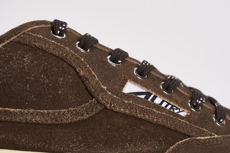Sneakers uomo Windscape low in suede marrone SCLM KQ02 AUTRY 