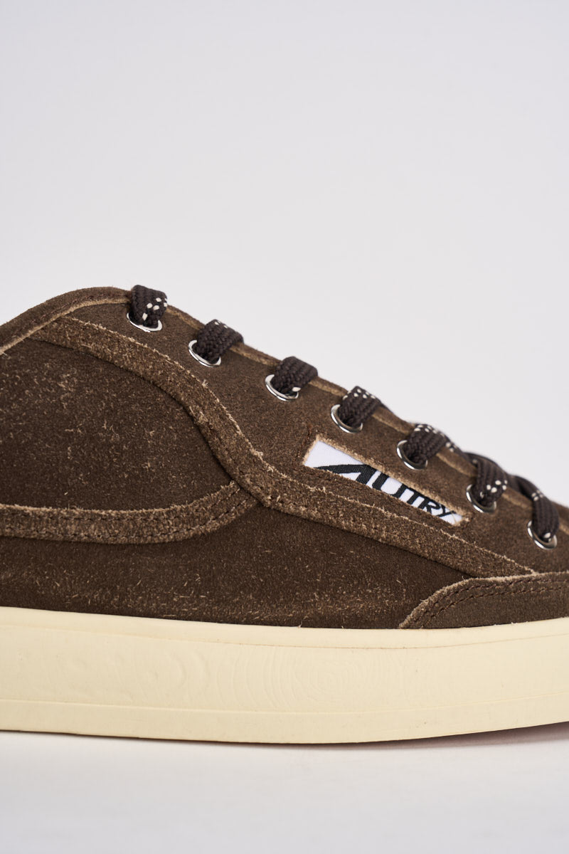 Sneakers uomo Windscape low in suede marrone SCLM KQ02 AUTRY 