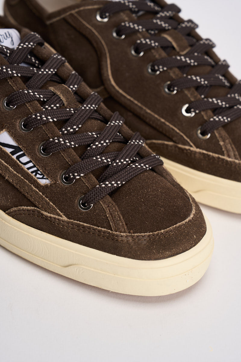 Sneakers uomo Windscape low in suede marrone SCLM KQ02 AUTRY 