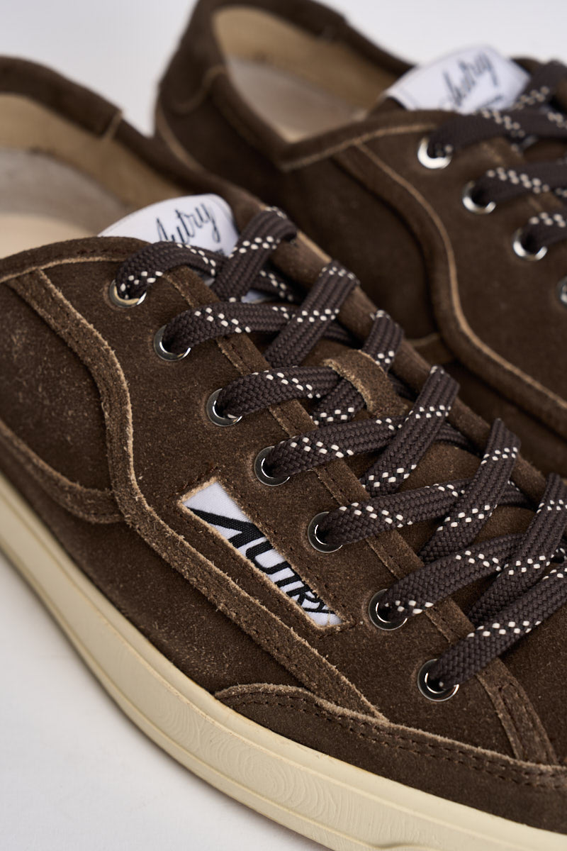 Sneakers uomo Windscape low in suede marrone SCLM KQ02 AUTRY 
