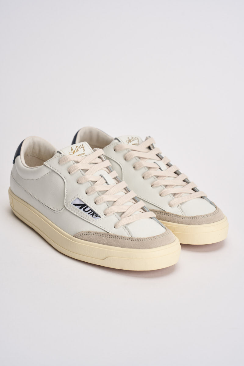 Sneakers uomo Windscape low bianca e blu SCLM UK05 AUTRY 