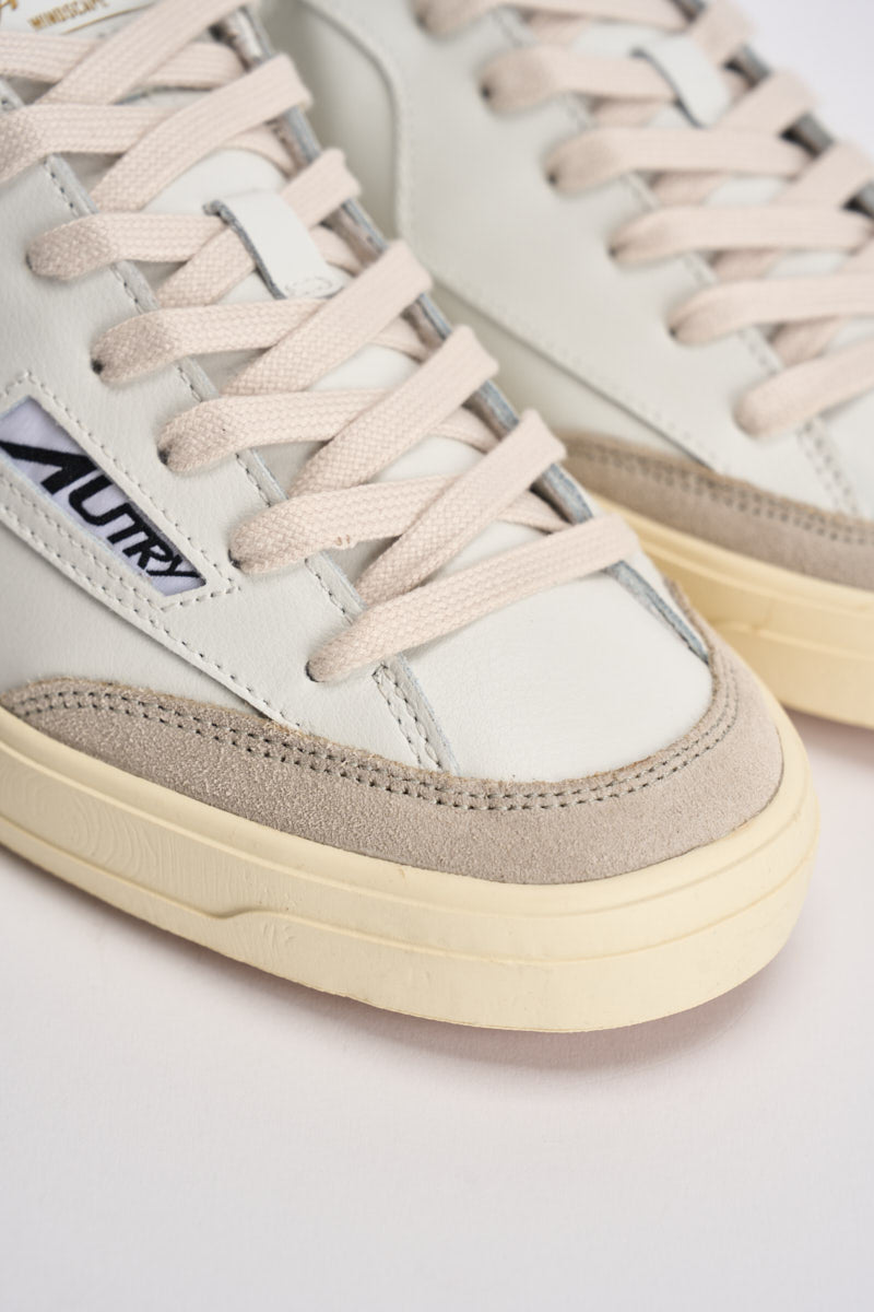 Sneakers uomo Windscape low bianca e blu SCLM UK05 AUTRY 