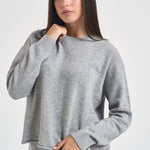 Felpa donna a girocollo grigia SEPW 149D AUTRY 
