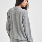Felpa donna a girocollo grigia SEPW 149D AUTRY 