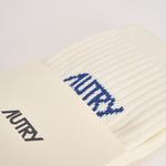 Calzini donna a costine blu e panna SOPU 0551 AUTRY 