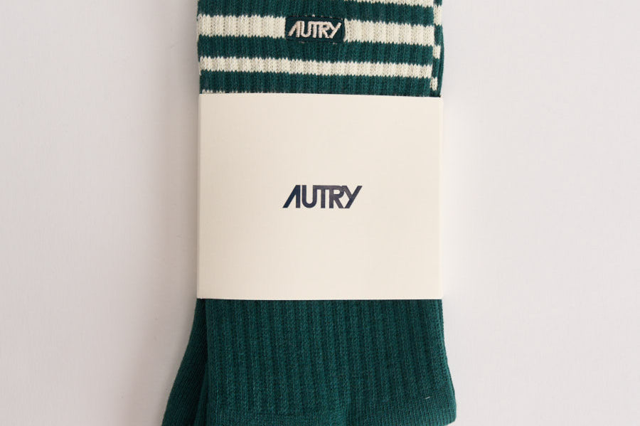 Calze uomo verde e bianche SOPU 055M AUTRY 