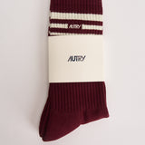 Calze uomo bordeaux e bianche SOPU 058E AUTRY 