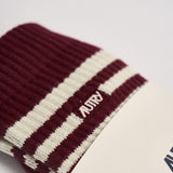 Calze uomo bordeaux e bianche SOPU 058E AUTRY 