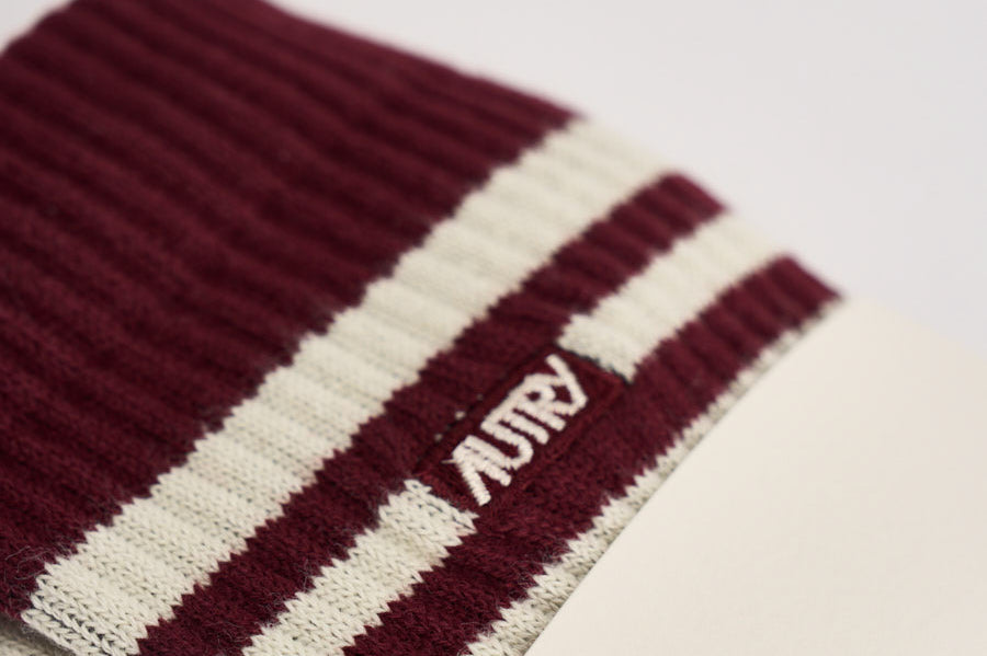 Calze uomo bordeaux e bianche SOPU 058E AUTRY 