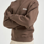 Felpa uomo girocollo marrone chiaro SWPX 115Q AUTRY 