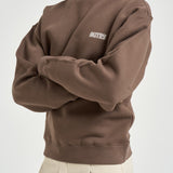 Felpa uomo girocollo marrone chiaro SWPX 115Q AUTRY 