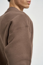 Felpa uomo girocollo marrone chiaro SWPX 115Q AUTRY 