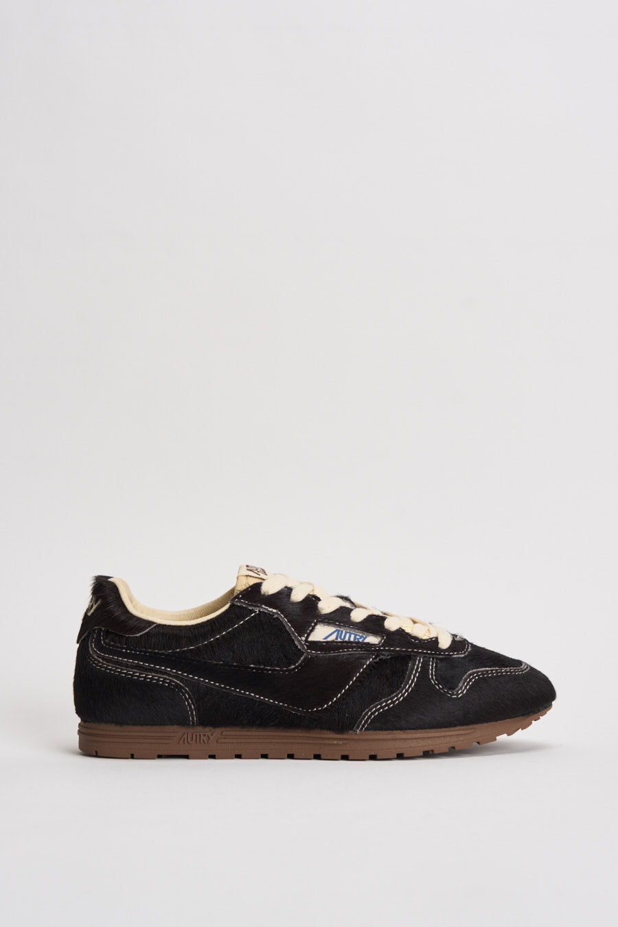 Sneakers donna Windspin in suede nera WSLW BN01 AUTRY 