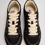 Sneakers donna Windspin in suede nera WSLW BN01 AUTRY 