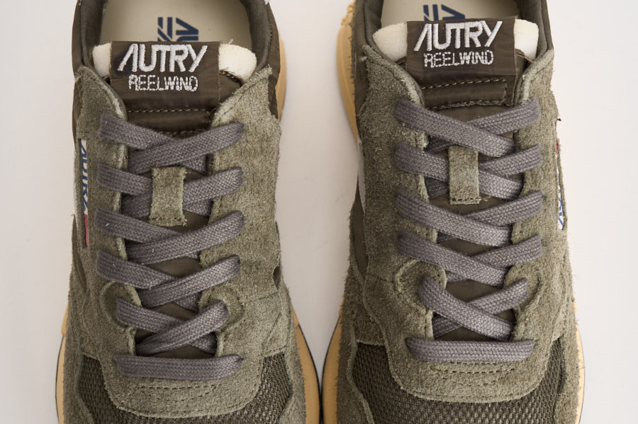 Sneakers uomo reelwind low verde militare WWLM UT52 AUTRY 