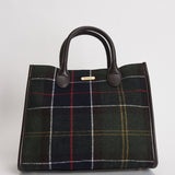 Borsa donna tote Barrhill tartan verde LBA0423 OL91 BARBOUR 