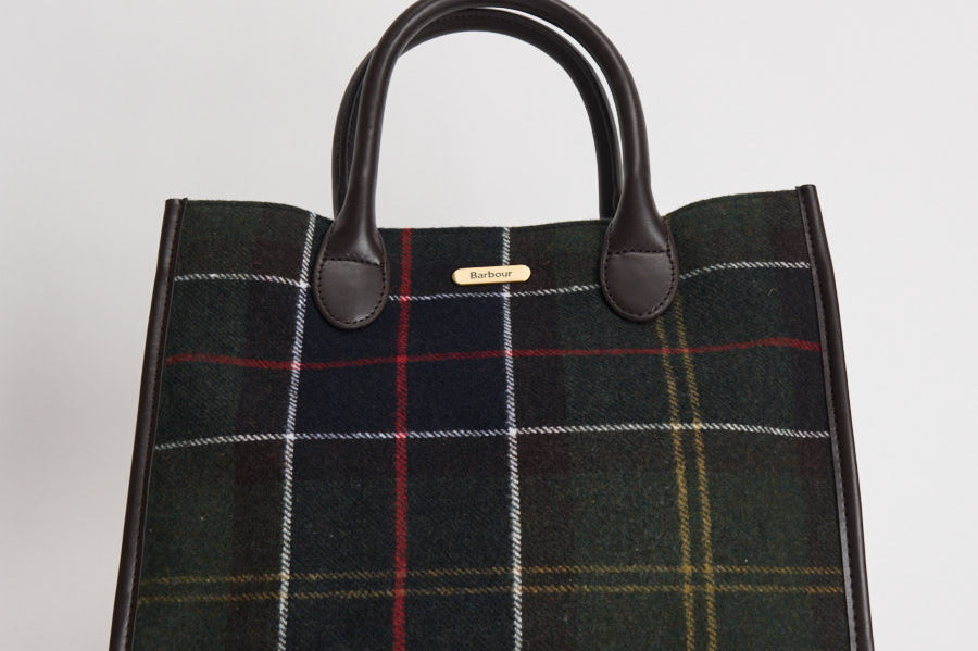 Borsa donna tote Barrhill tartan verde LBA0423 OL91 BARBOUR 