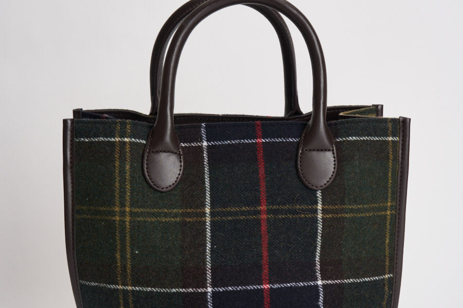 Borsa donna tote Barrhill tartan verde LBA0423 OL91 BARBOUR 